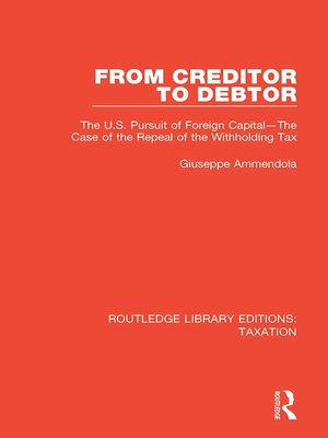 cover image of From Creditor to Debtor